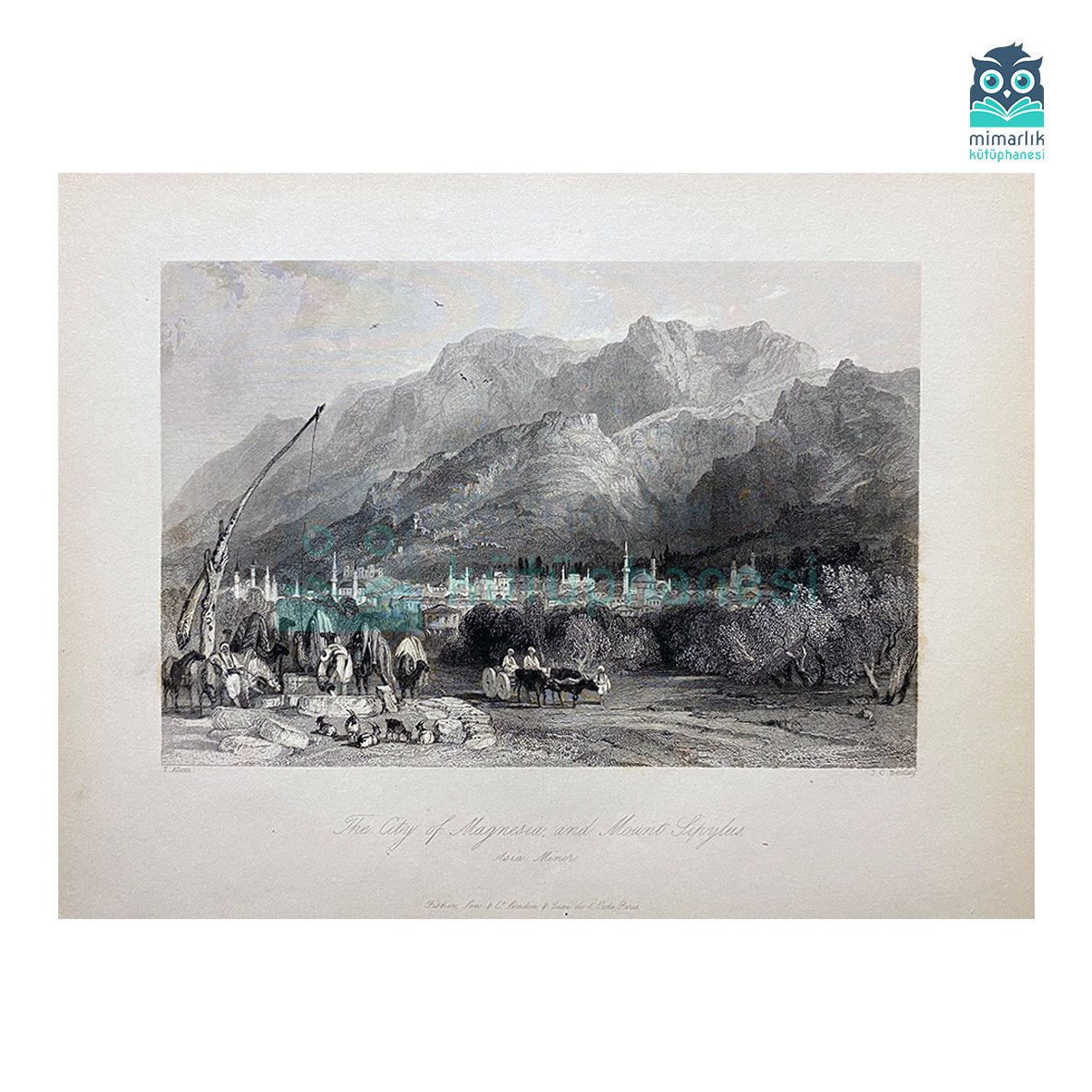 The city of Magnesia (Manisa), and Mount Sipylus (1836)