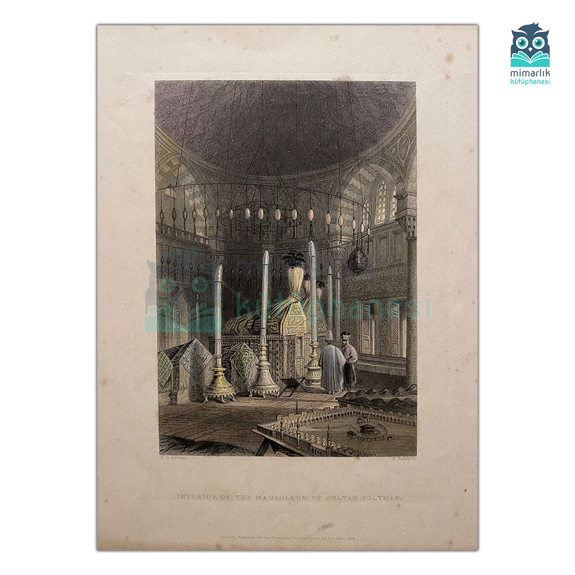 Interior of the Mausoleum of Sultan Solyman (1838)