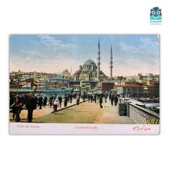 Ahşap Galata Köprüsü ve Yeni Cami