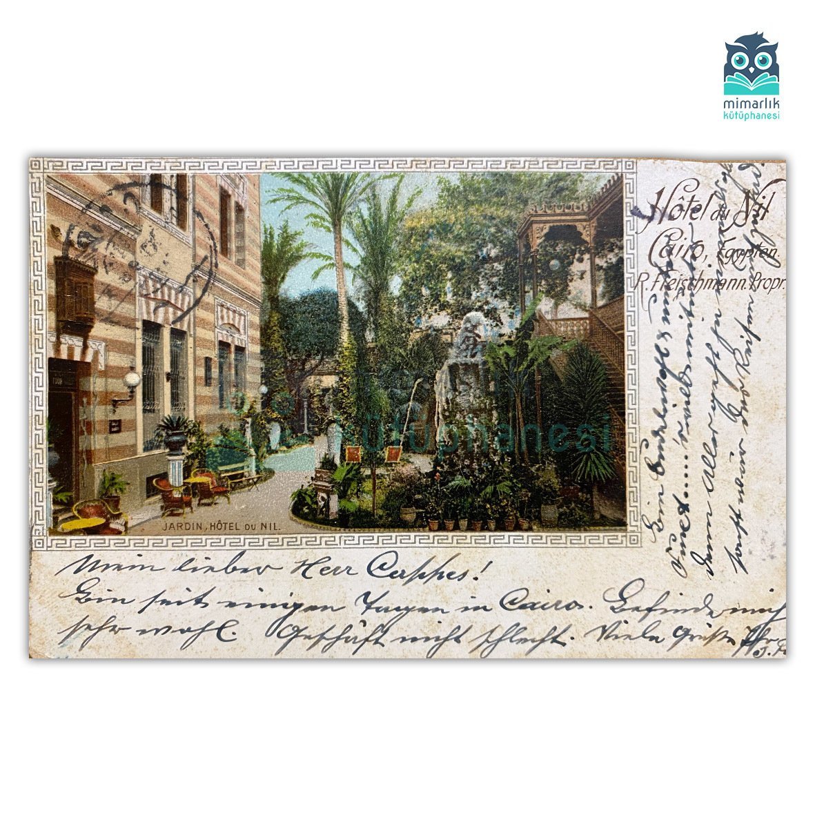Jardin Hotel, Mısır (Arkası Yazılı)