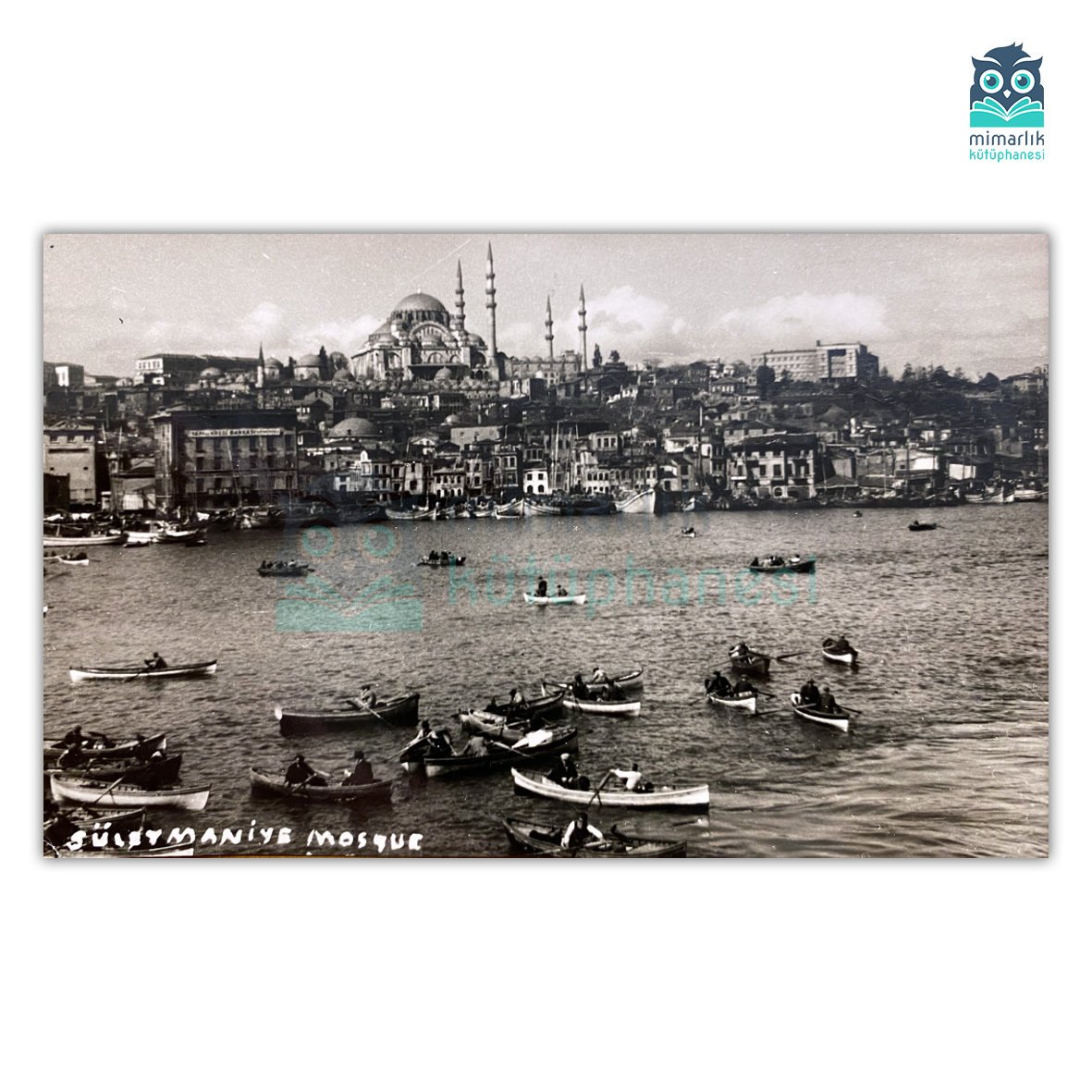 Süleymaniye ve Haliç Panoraması (Arkası Yazılı)