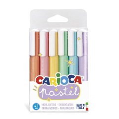 Carioca Fosforlu Kalem 6 Renk Pastel